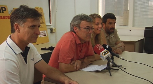Els quatre regidors obtinguts per Esquerra Republicana a les darreres eleccions: Joaquim Camprubí, Francesc Teixidó, Anna Salicrú i Ignasi Bernabeu.