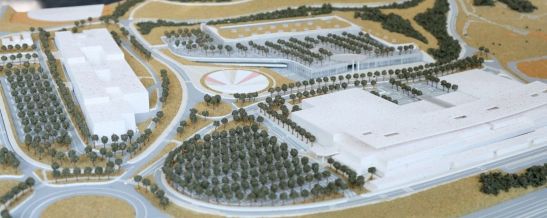 Maqueta de l'ampliació del Mataró Parc. Foto: capgros.com
